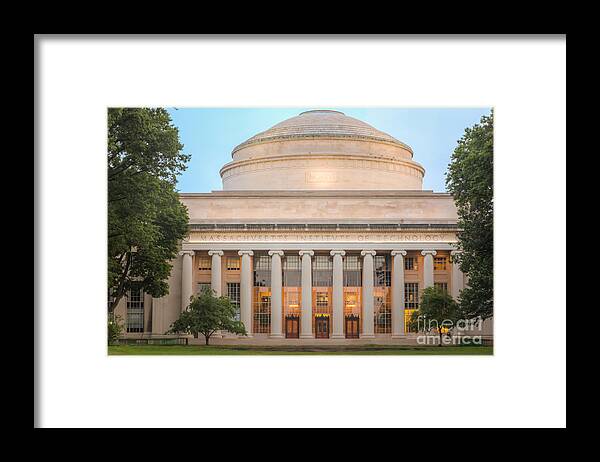 Clarence Holmes Framed Print featuring the photograph MIT Building 10 and Great Dome I by Clarence Holmes