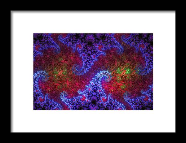 Fractal Framed Print featuring the digital art Mobius Unleashed by Gary Blackman
