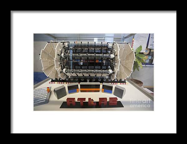 Atlas Framed Print featuring the photograph Model Of The Atlas Particle Detector by Adam Hart-davis