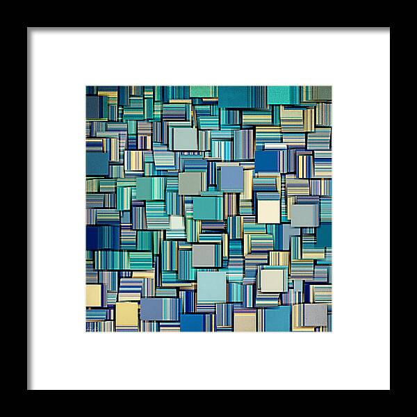 Abstract Framed Print featuring the digital art Modern Abstract XXIV by Lourry Legarde