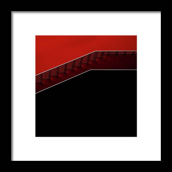 Architecture Framed Print featuring the photograph Modern Staircase by Gilbert Claes