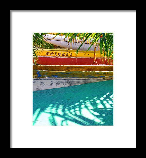 Tropical Framed Print featuring the photograph Beached Canoes by James Temple