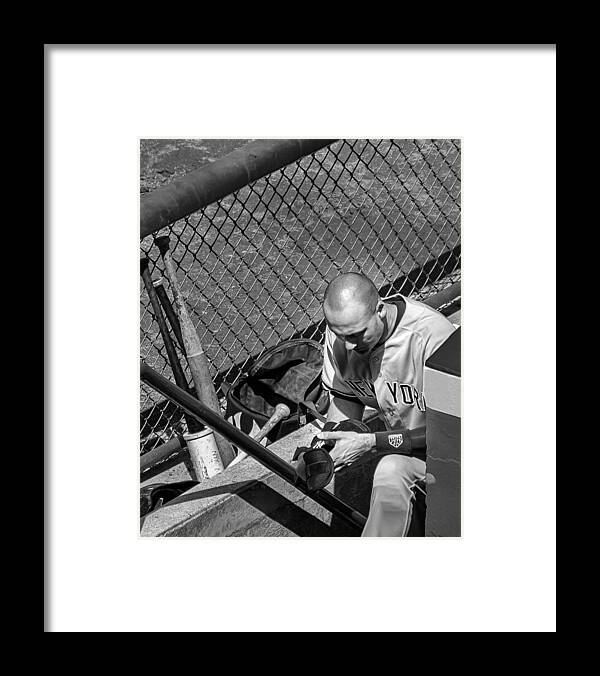 Baseball Framed Print featuring the photograph Moment of Reflection by Tom Gort