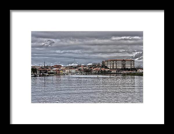 Landscape Framed Print featuring the photograph Monastery from the river by Paulo Goncalves