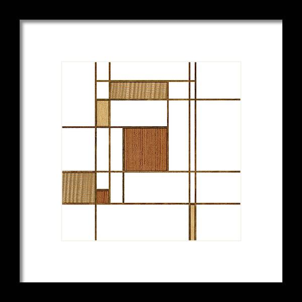 Box Framed Print featuring the photograph Mondrian in Wood by Yo Pedro