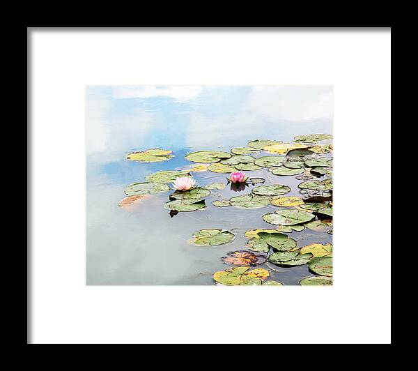Water Lilies Framed Print featuring the photograph Monet's Garden by Brooke T Ryan