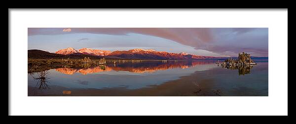 Panorama Framed Print featuring the photograph Mono Lake Panorama by Zane Paxton