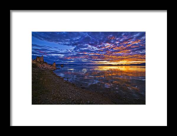 Sunrise Framed Print featuring the photograph Mono Lake Sunrise by Priscilla Burgers