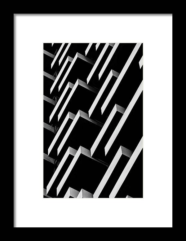 Lifestyles Framed Print featuring the photograph Monochrome Architectural Details by Marcia Straub