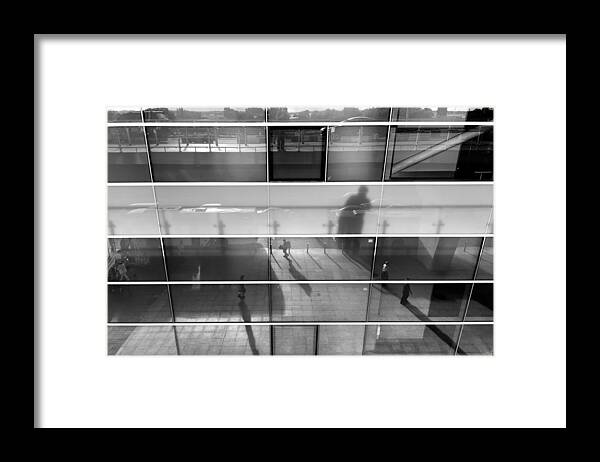 Alone Framed Print featuring the photograph Monochrome Reflection by Stelios Kleanthous