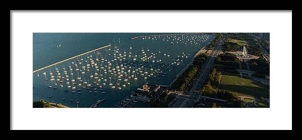 Chicago Framed Print featuring the photograph Monroe Harbor Chicago by Steve Gadomski