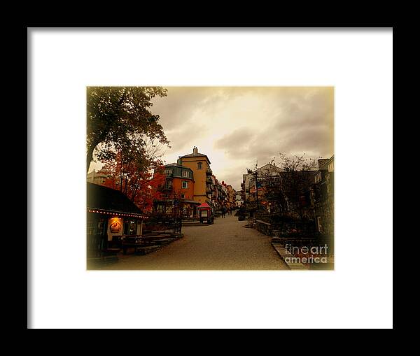 Village Framed Print featuring the photograph Mont Tremblant by Elfriede Fulda