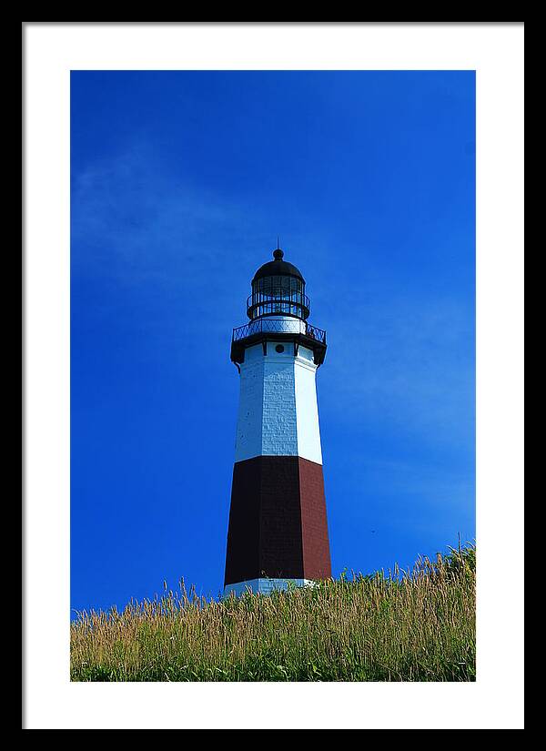 Montauk Framed Print featuring the photograph Montauk Lighthouse by Catie Canetti
