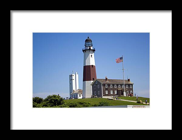 Montauk Lighthouse Framed Print featuring the photograph Montauk Lighthouse Long Island New York #4 by Susan Jensen