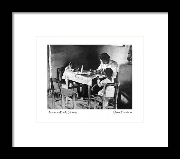 Black Framed Print featuring the photograph Monueles Family Blessing by Tina Manley