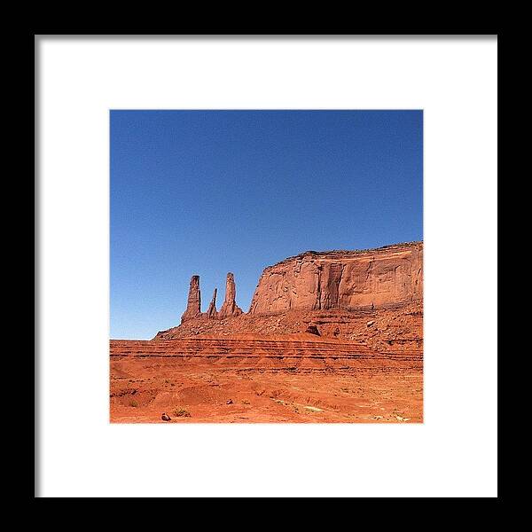 Buttes Framed Print featuring the photograph Monument Valley by Dan Mason