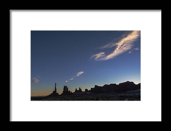 Totem Pole Framed Print featuring the photograph Monument Valley Dawn by Mike Herdering
