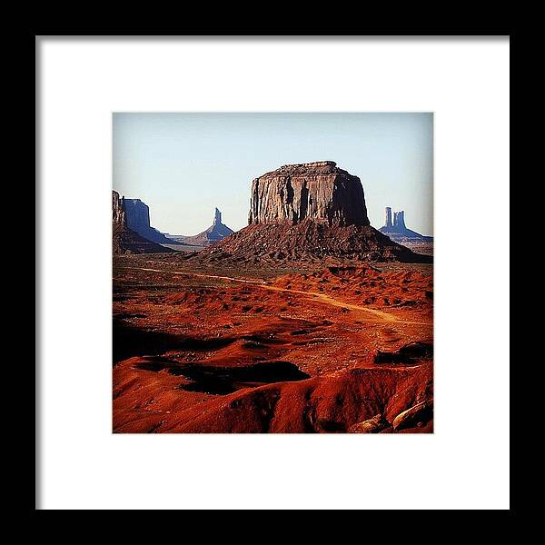 Southwestern Landscape Framed Print featuring the photograph Monument Valley Landscape by Jack LaForte