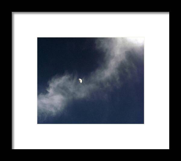 Moon Framed Print featuring the photograph Moon Clouds by Chris Anderson