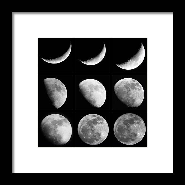 Moon Framed Print featuring the photograph Moon Progression by Jackson Pearson