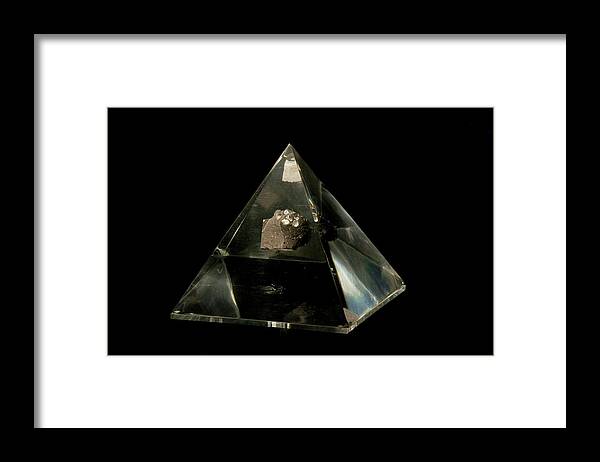 Anorthosite Framed Print featuring the photograph Moon Rock Sample by Natural History Museum, London/science Photo Library