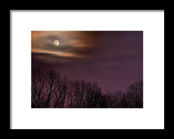 2008 Framed Print featuring the photograph Moonrise over Weldon Springs by Robert Charity