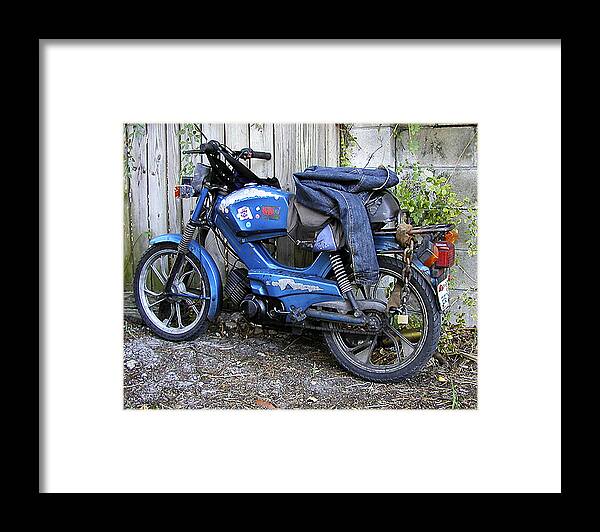 Moped Framed Print featuring the photograph Moped Madness by Steve Sperry
