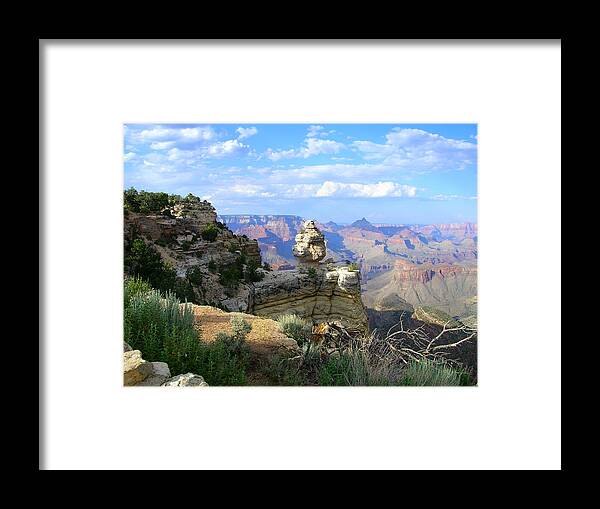 Grand Canyon Framed Print featuring the photograph Moran Point at South Rim by Glory Ann Penington