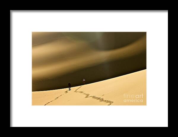 Sand Dune Framed Print featuring the photograph More Stars Than Sand by Michael Cinnamond