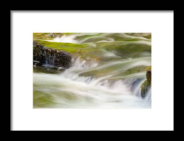 Acadia National Park Framed Print featuring the photograph More Than a Trickle by Tamara Becker
