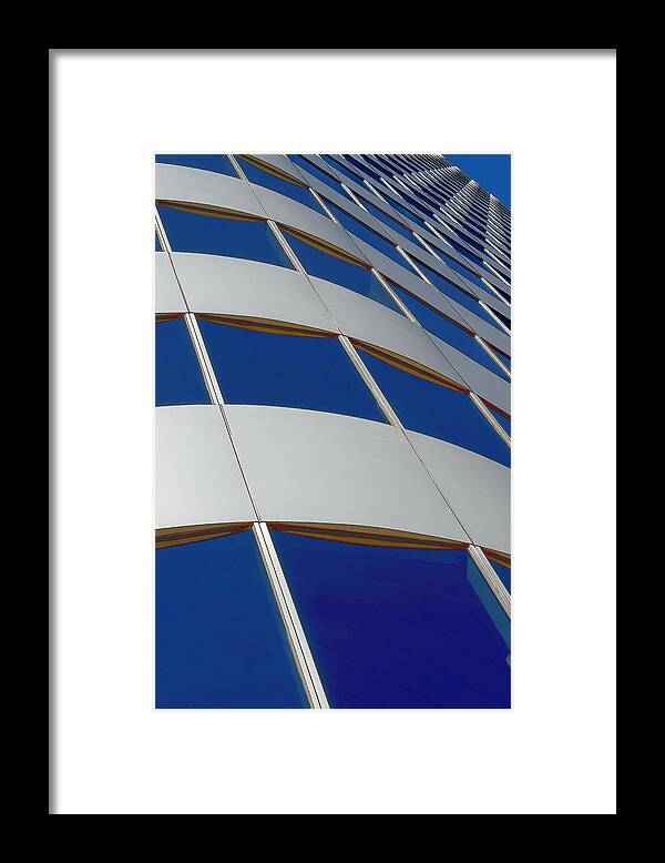 High Rise Framed Print featuring the photograph More Windows in the Sky by Jerry Nettik