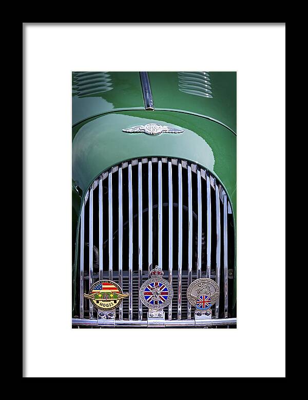 Morgan Plus 8 Framed Print featuring the photograph Morgan Plus 8 Classic British Car by Susan Candelario