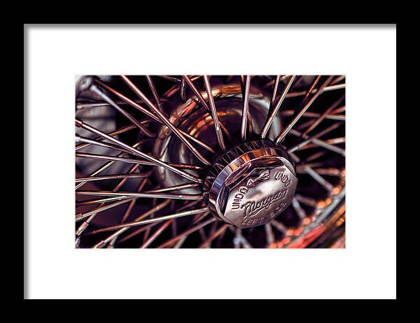 Morgan Framed Print featuring the photograph Morgan Wire Wheel by EXparte SE