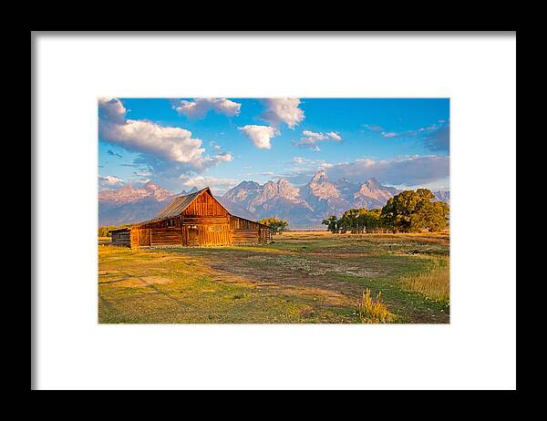 Wild Framed Print featuring the photograph Mormon Row and the Grand Teton by Nicholas Blackwell