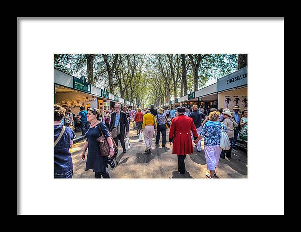Hdr Framed Print featuring the photograph Morning at the Flower Show by Ross Henton