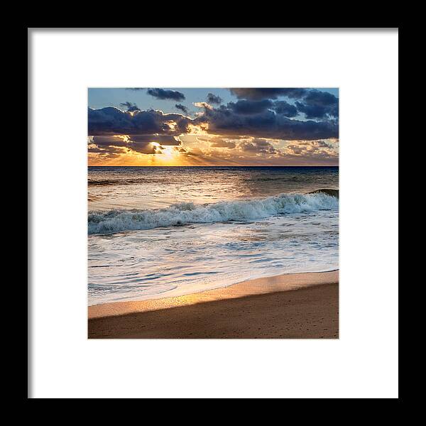 Cape Cod National Seashore Framed Print featuring the photograph Morning Clouds Square by Bill Wakeley
