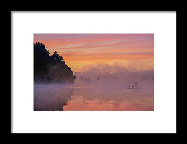 Marsh Framed Print featuring the photograph Morning Fishing by ??? / Austin