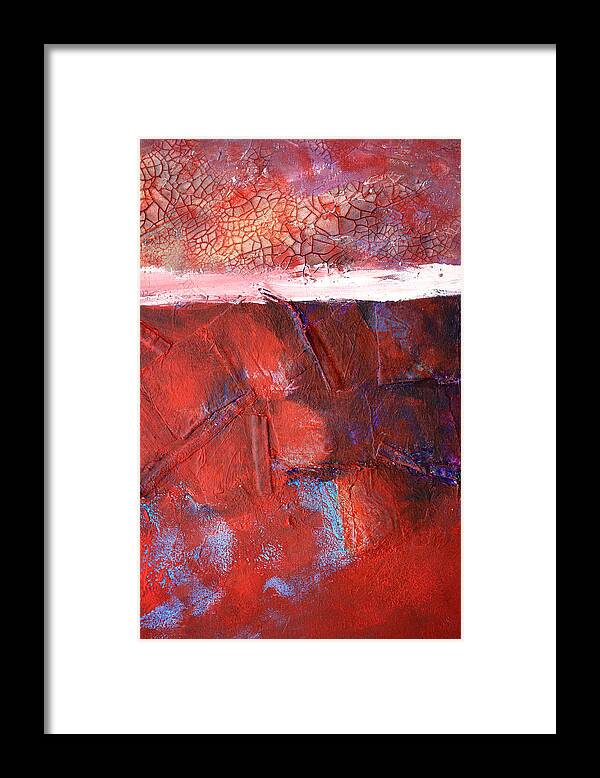 Mixed Media Framed Print featuring the mixed media Morning Grit by Nancy Merkle