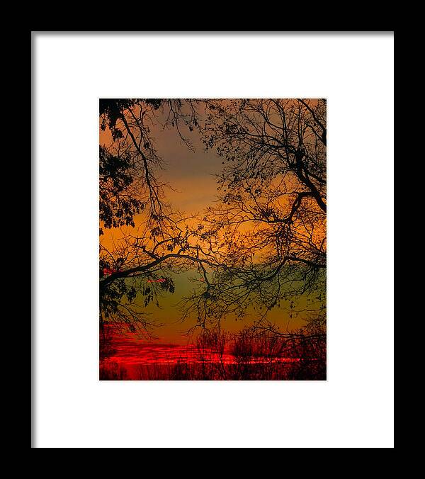 Sunrise Framed Print featuring the photograph Morning Has Broken by Abbie Loyd Kern