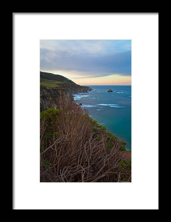 Landscape Framed Print featuring the photograph Morning In Big Sur by Jonathan Nguyen