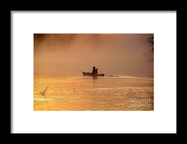 Kayak Framed Print featuring the photograph Morning Launch by Butch Lombardi