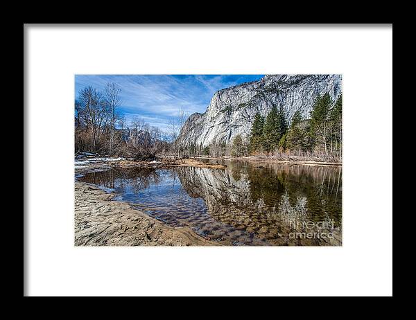 Landscape Framed Print featuring the photograph Morning Mirror by Charles Garcia
