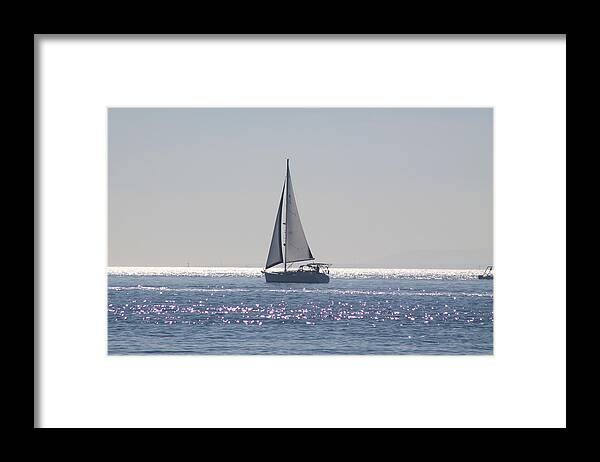 Sail Framed Print featuring the photograph Morning Silver by Eugene Charkov