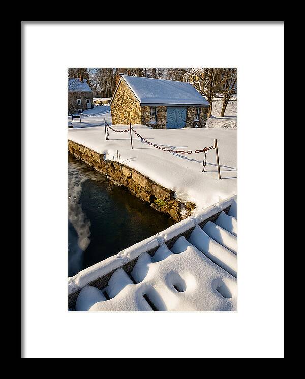 Waterloo Framed Print featuring the photograph Morning Snow by Mark Rogers