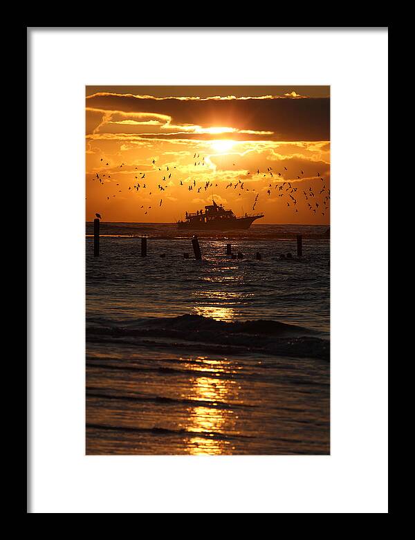 Outer Banks Framed Print featuring the photograph Morning Star - Outer Banks by Dan Carmichael
