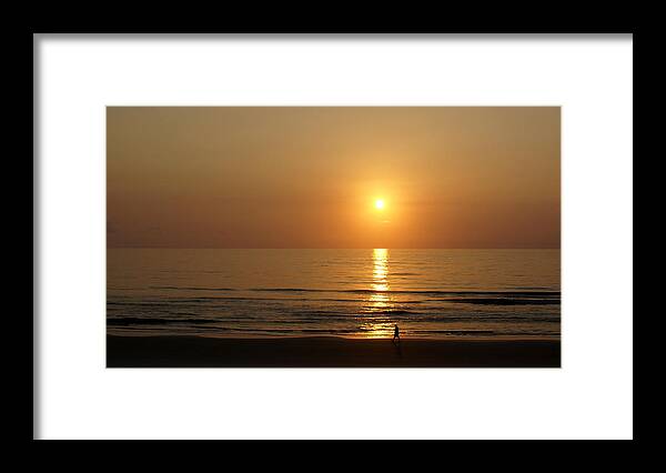Morning Stroll Framed Print featuring the photograph Morning Stroll by Chauncy Holmes