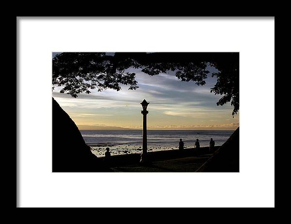 Landscape Framed Print featuring the photograph Morning Walk by Miel Paculanang