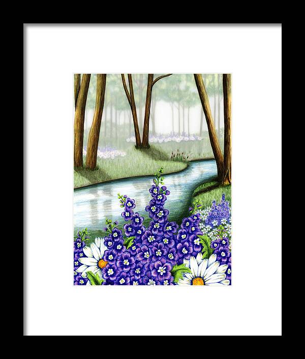 Mist Framed Print featuring the painting Mornings Mist by Lori Sutherland