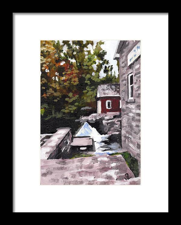 Niagara Escarpment Framed Print featuring the painting Morningstar Mill 3 by Sarah Lynch