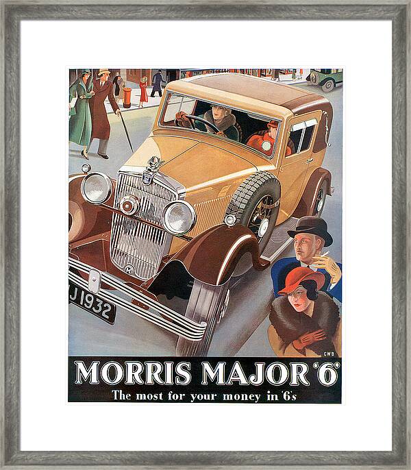 Vintage Old Transport Poster Morris Major 6 Print Art A4 A3 A2 A1 